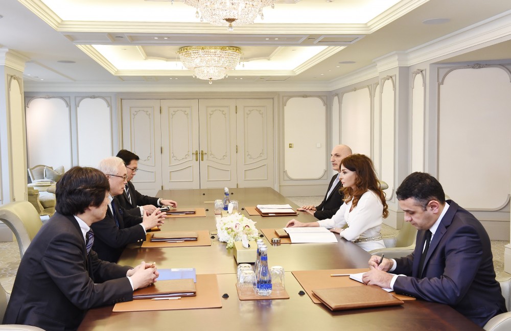 Birinci vitse-prezident Mehriban Əliyeva Tomohiko Taniguçi ilə görüşdü-Fotolar