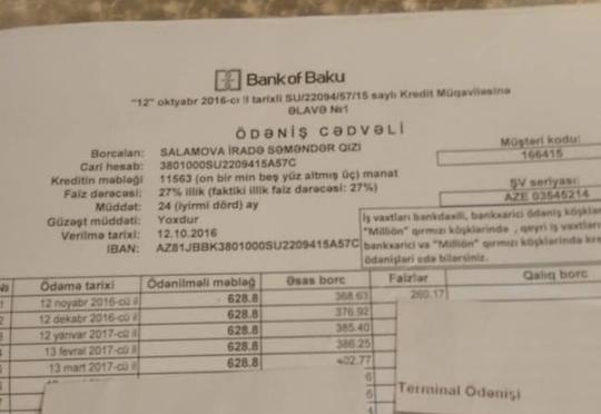 "Banka ödəniş etdiyim halda, zamin duranları da məhkəməyə veriblər”