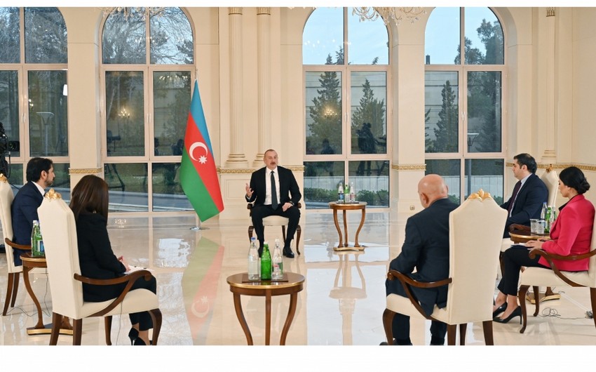 Prezident İlham Əliyev Azərbaycanın Transxəzər layihəsi ilə bağlı mövqeyini şərh edib