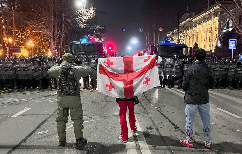 Gürcüstan hakimiyyəti İslandiya, Litva və Estoniya XİN-in mitinqdə iştirakını tənqid edib