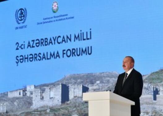 İlham Əliyev Zəngilanda 2-ci Azərbaycan Milli Şəhərsalma Forumunun