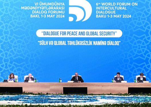 Prezident İlham Əliyev VI Ümumdünya Mədəniyyətlərarası Dialoq Forumunun açılış mərasimində çıxış edib -