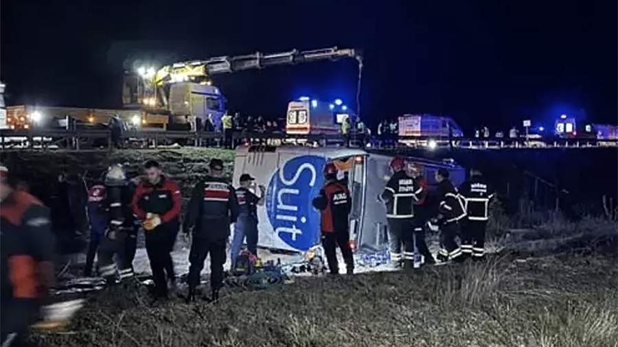 Türkiyədə avtobusun aşması nəticəsində 2 nəfər ölüb, 36 nəfər yaralanıb