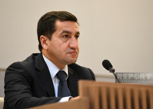 Hikmət Hacıyev diplomatik korpus nümayəndələrinin Qarabağa səfəri barədə paylaşım edib