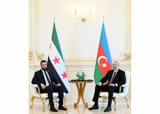 Əhməd Əl Şaraa Azərbaycanın Suriyaya göstərdiyi dəstəyə görə Prezident İlham Əliyevə təşəkkür edib