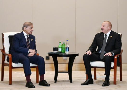 Prezident İlham Əliyevin Pakistanın Baş naziri ilə görüşü olub