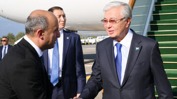 Kasım-Jomart Tokayev Azərbaycana səfərə gəlib