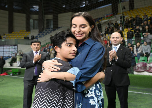 Leyla Əliyevanın təşəbbüsü ilə uşaq evlərinin komandaları arasında növbəti minifutbol turniri təşkil olunub