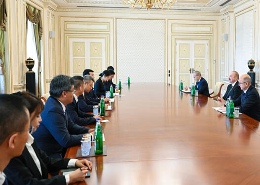 Prezident İlham Əliyev “China Datang Corporation Ltd.”nin nümayəndə heyətini qəbul edib