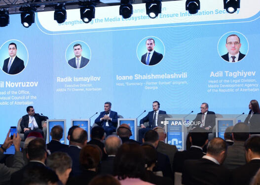 Azərbaycan–Gürcüstan Media Forumunda panel sessiya keçirilib
