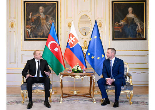 Azərbaycan və Slovakiya prezidentlərinin təkbətək görüşü olub