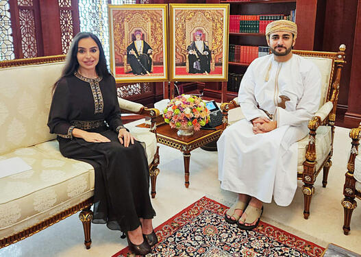 Leyla Əliyeva Maskatda Oman Sultanlığının Vəliəhdi ilə görüşüb
