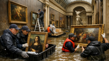 Luvr muzeyini su basdı
