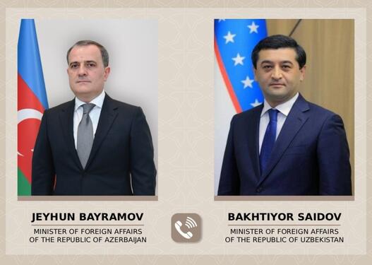 Ceyhun Bayramovla Özbəkistan xarici işlər naziri arasında telefon danışığı oldu