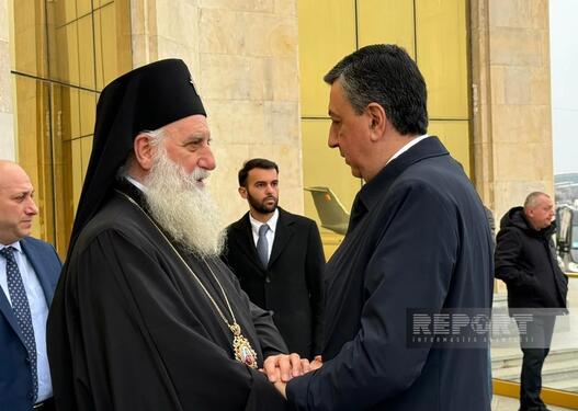 Azərbaycan nümayəndə heyəti II İlyanın dəfn mərasimində iştirak etmək üçün Tbilisiyə gəlib