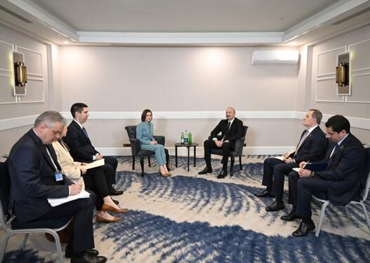 İlham Əliyevin Antalyada Moldova Prezidenti ilə görüşü olub