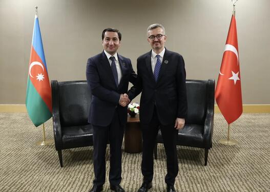 Burhanəddin Duran və Hikmət Hacıyev Antalya Diplomatiya Forumu çərçivəsində görüşüblər