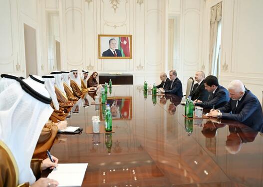 İlham Əliyev Birləşmiş Ərəb Əmirliklərinin nümayəndə heyətini qəbul etdi