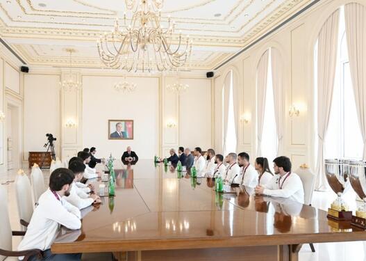 Prezident: İdmançılarımızda qələbə əzmi çox güclüdür