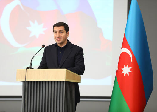 Hikmət Hacıyev diplomatik korpusun Qarabağa səfəri ilə bağlı video paylaşıb
