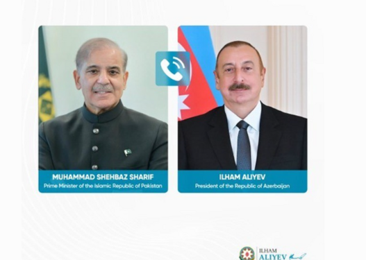 Prezident İlham Əliyev Şahbaz Şəriflə telefon danışığı aparıb