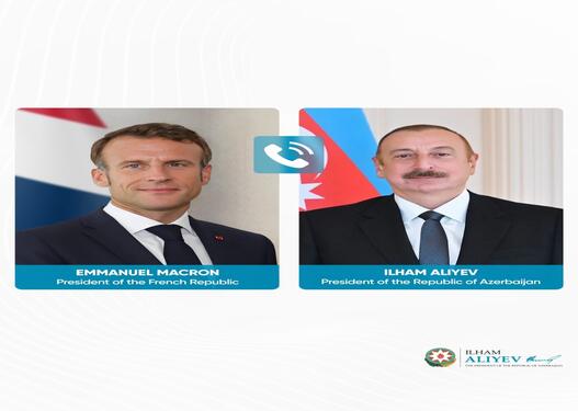 Emmanuel Makron Azərbaycan Prezidentinə zəng edib