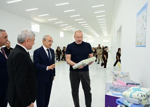 Xocalı şəhərində “Qarabağ Tekstil Evi” MMC istifadəyə verildi