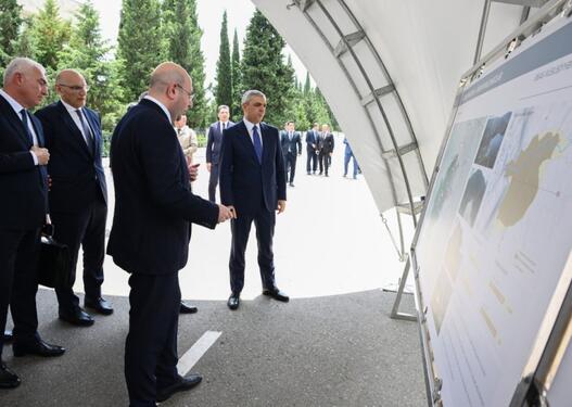 Əlaqələndirmə Qərargahının iclasının iştirakçıları Ağdərə şəhərinin Baş planı ilə tanış olublar