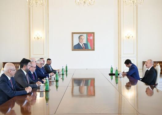 Prezident İlham Əliyev Türkiyə Böyük Millət Məclisinin sədrini qəbul edib