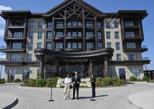 Prezident İlham Əliyev Şamaxıda “Meysari Grand Hotel & SPA” kompleksinin açılışında iştirak edib