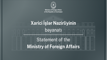 Azərbaycan XİN 27 sentyabr – Anım Günü ilə bağlı bəyanat yayıb